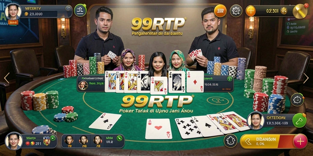 Screenshot gameplay Poker yang mendebarkan di 99RTP.