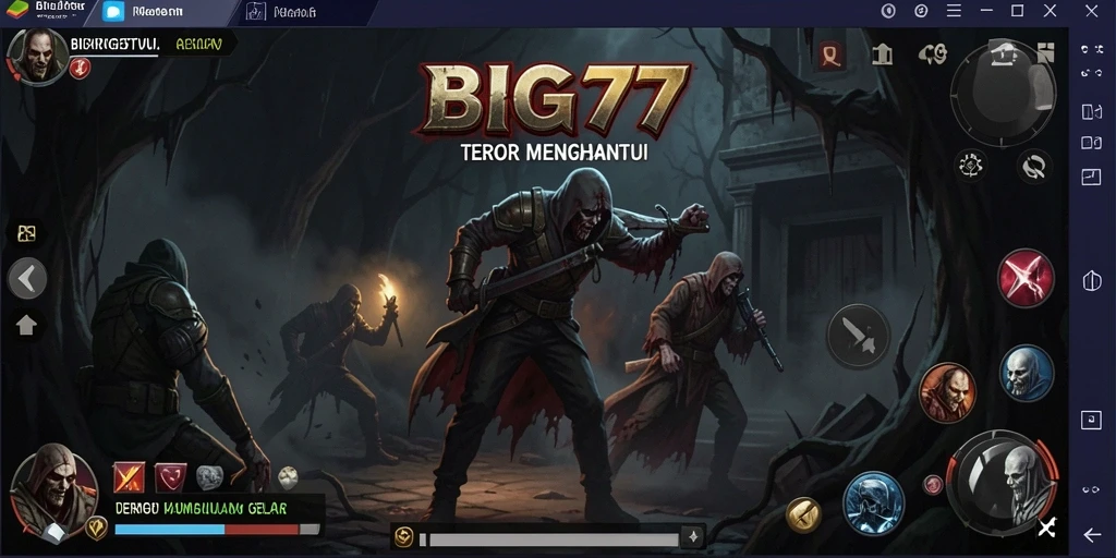Tangkapan layar <strong>BIG77</strong> yang menunjukkan gameplay mencekam dan suasana Horror.