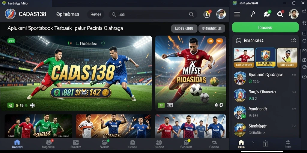 Tampilan layar utama gameplay Sportsbook CADAS138 yang menarik.