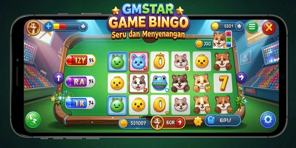Tampilan gameplay menarik dari GMSTAR dalam permainan Bingo.