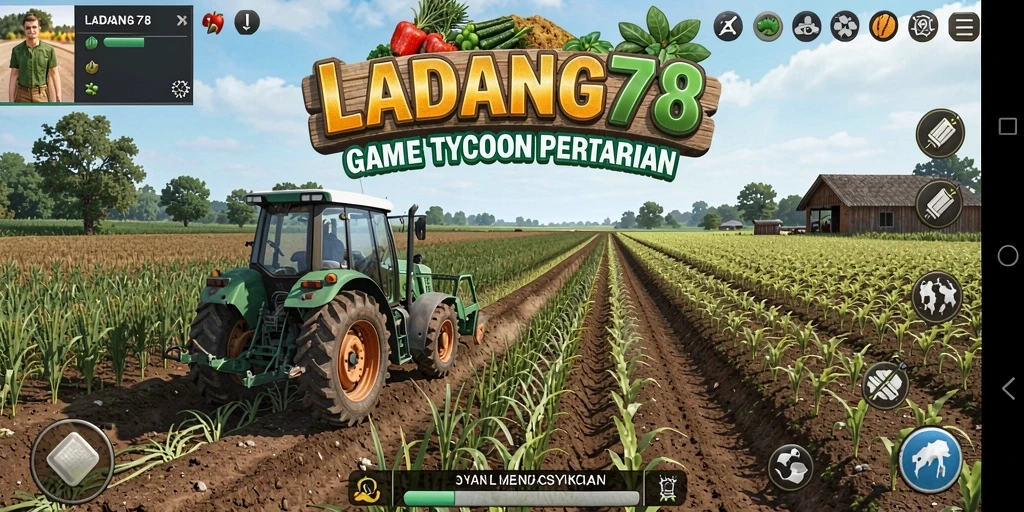 Gameplay seru dan interaktif dalam LADANG78 yang menantang.