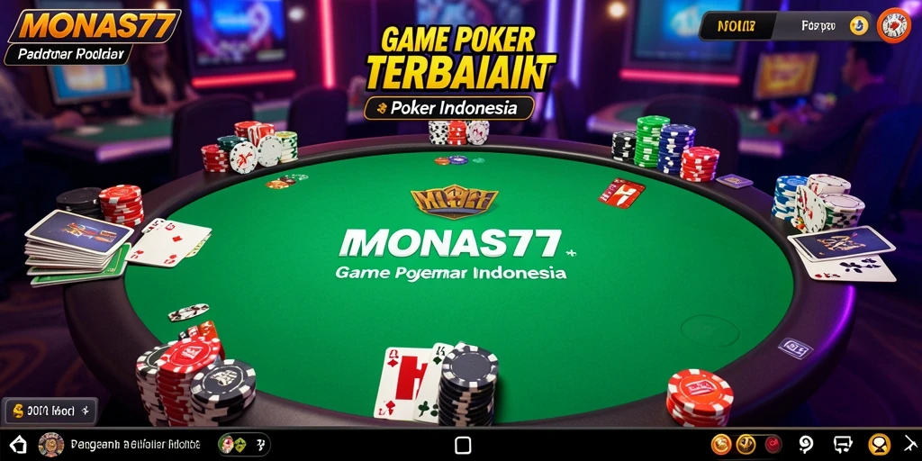 Tampilan gameplay Poker yang menarik dan mendebarkan.