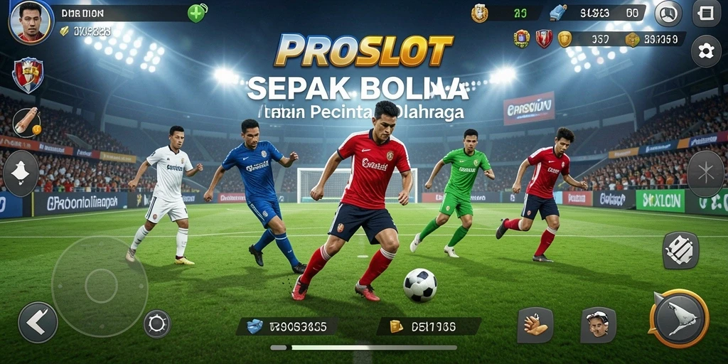 Gameplay seru dan mendebarkan dari PROSLOT dengan aksi sepak bola langsung.