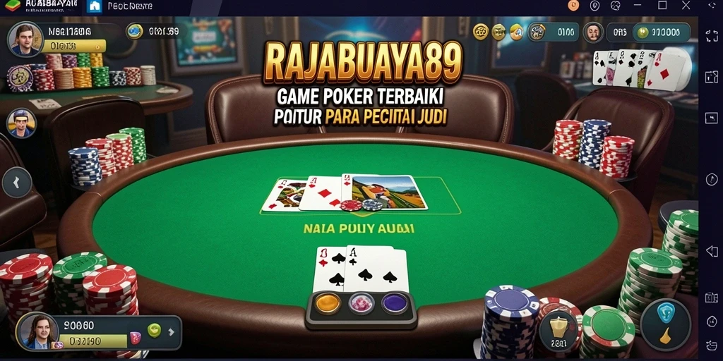 Gameplay seru di RAJABUAYA89 dengan pemain poker yang antusias.