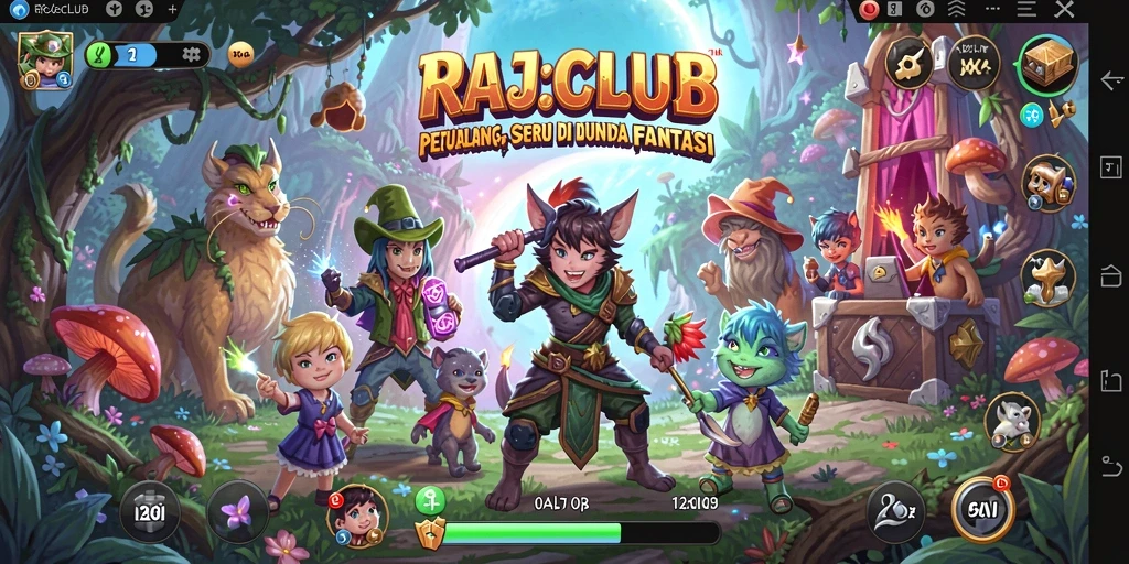 Screenshot RAJACLUB menampilkan petualangan epik dalam grafis memukau.