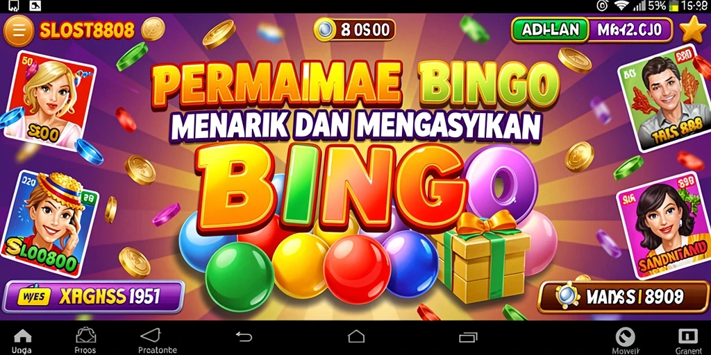 Screenshot SLOST8808 menampilkan gameplay Bingo yang seru dan interaktif.